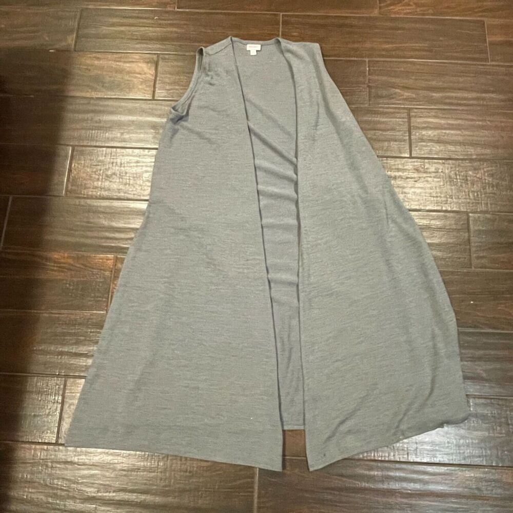 LuLaRoe Cardigan Vest Green Olive Womens Size Medium